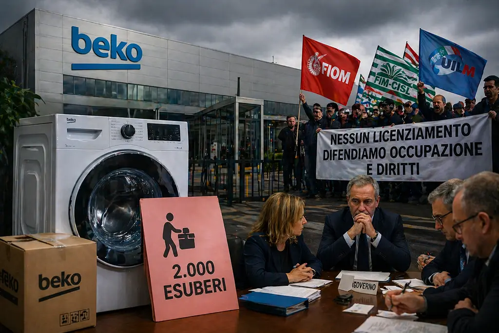 Beko annuncia 2.000 esuberi: governo e sindacati in allarme