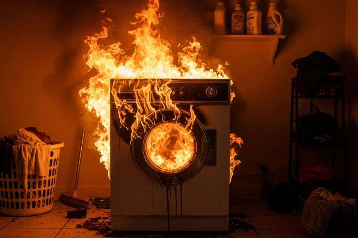 Lavatrice a fuoco nel grossetano: l'intervento dei Vigili del Fuoco evita il peggio