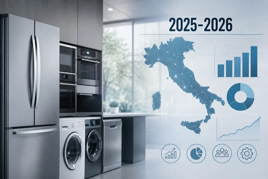 Il mercato dei grandi elettrodomestici in Italia: dimensioni, quote e strategie dei grandi brand nel 2025-2026